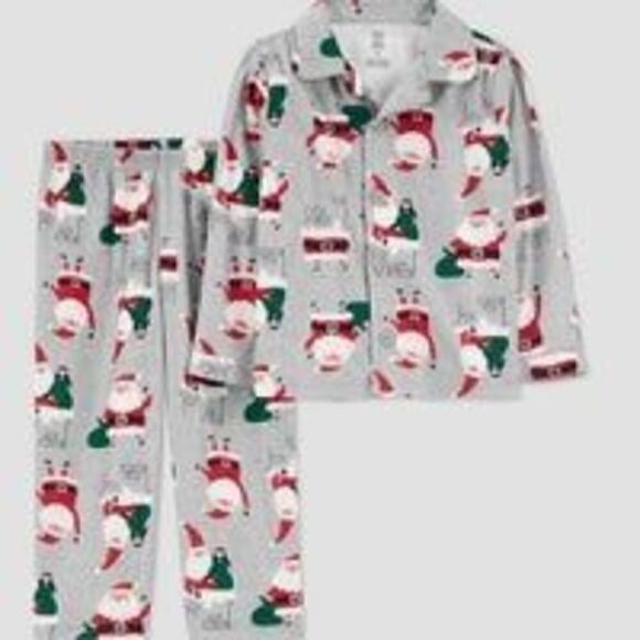 18 mos Carters Christmas Santa Clause Pajama Set - Picture 1 of 4